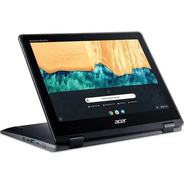 Alt view image 3 of 4 - Acer Chromebook Spin 512 R851TN 2-in-1 Laptop 12" - Intel Celeron N4120 1.1GHz - 32GB - Shale Black - 4GB RAM - Excellent (Grade A)
