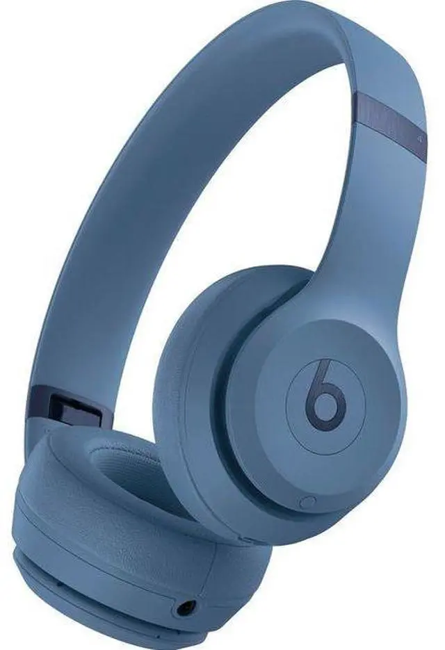 Alt view image 3 of 6 - Beats by Dre  Solo 4 Bluetooth Wireless On-Ear Headphones - Slate Blue - Good (Grade B)