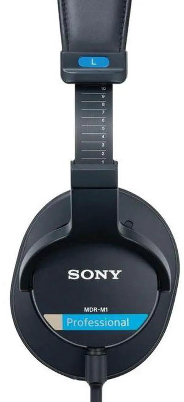 Alt view image 2 of 4 - Sony  MDR-M1 Professional Reference Closed Monitor Headphones - Black - Excellent (Grade A)