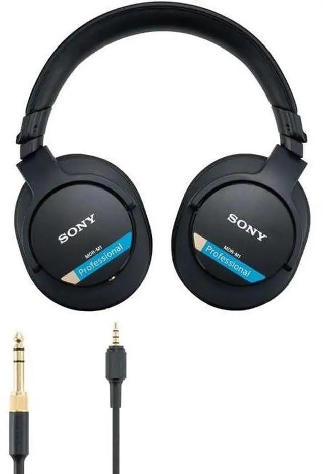 Alt view image 3 of 4 - Sony  MDR-M1 Professional Reference Closed Monitor Headphones - Black - Excellent (Grade A)