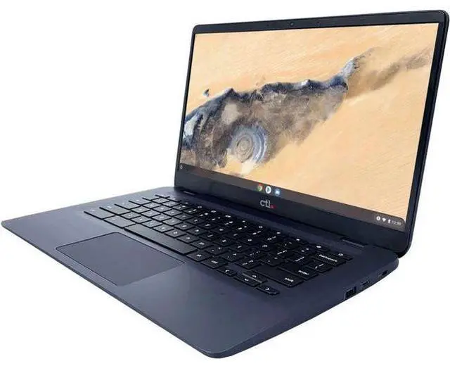 Alt view image 3 of 5 - CTL Chromebook NL81T Laptop 14" - Intel Pentium Silver N5030 1.1GHz - 64GB - Blue - 8GB RAM - 14 Inch - Good (Grade B)