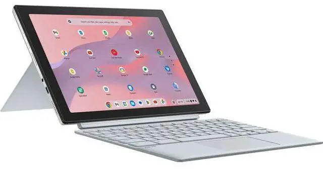 Alt view image 3 of 6 - Asus Chromebook CM30 Detachable CM3001 Laptop 10.5" - MediaTek Kompanio 520 2.0GHz - 128GB - Fog Silver - 8GB RAM - 10.5 Inch - Excellent (Grade A)