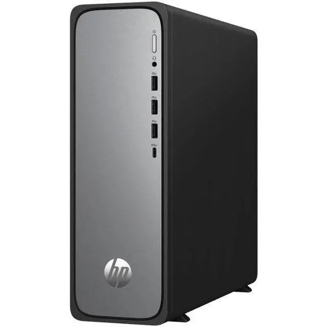 Alt view image 3 of 3 - HP  S03-000 OmniDesk Slim Desktop PC - Intel Core i3 14100 3.5GHz - 512GB - Meteor Silver - 8GB RAM - Excellent (Grade A)