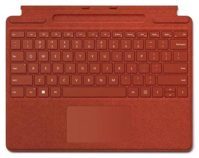 Alt view image 5 of 5 - Microsoft  Surface Pro 7 with Surface Pro Type Cover - Intel Core i5-1035G4 1.1GHz - 128GB - Platinum/Red - WiFi - 8GB RAM - 12.3 Inch - Good (Grade B)