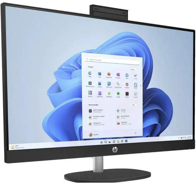 Alt view image 2 of 4 - HP  27-cr1000i AIO Desktop PC 27" - Intel Core Ultra 5 125U 1.3GHz - 256GB - Jet Black - 8GB RAM - 27 Inch - Excellent (Grade A)