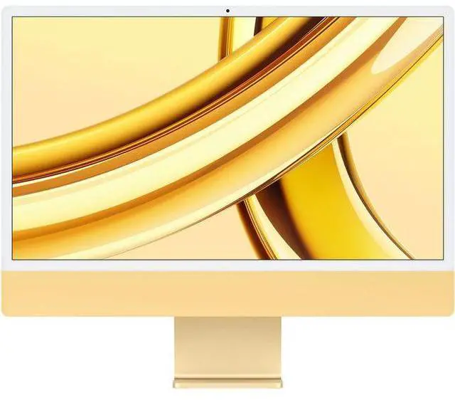 Apple iMac 2023 (Four ports) 24" - Apple M3 Chip: 8-Core CPU/10-Core GPU - 256GB - Yellow - 16GB RAM - 24 Inch - Excellent (Grade A)