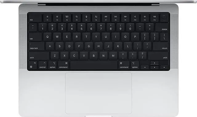 Alt view image 2 of 7 - Apple MacBook Pro (2021) 14-inch - Apple M1 Pro chip: 8-Core CPU/14-Core GPU - 1TB - Silver - 16GB RAM - Excellent (Grade A)