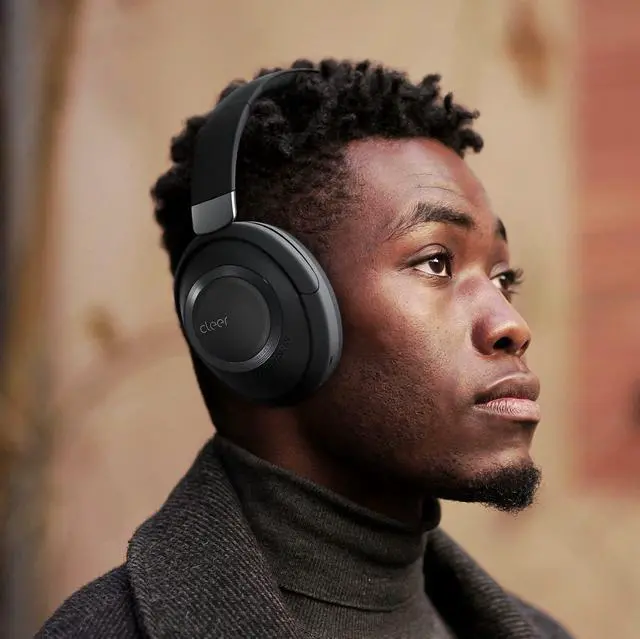 Alt view image 5 of 7 - Cleer Audio Alpha Adaptive Active Noise Canceling Bluetooth Headphones, Dual-Microphone, Touch Controls, 35 Hr Battery Life, Multipoint Connection, Dirac Spatial Audio, App, Midnight Black