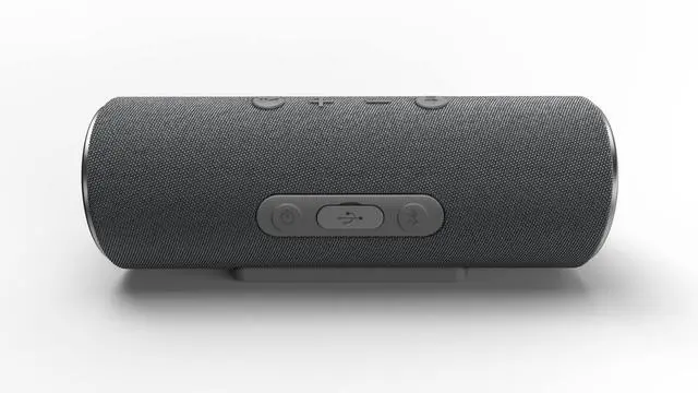 Alt view image 3 of 7 - Cleer Scene Portable Bluetooth Speaker,IPX7 Waterproof,Powerful Sound and Deep Bass,Built-in Echo and Noise Canceling Microphone,12 Hours Battery,for Office,Home,Outdoors and Travel-Grey