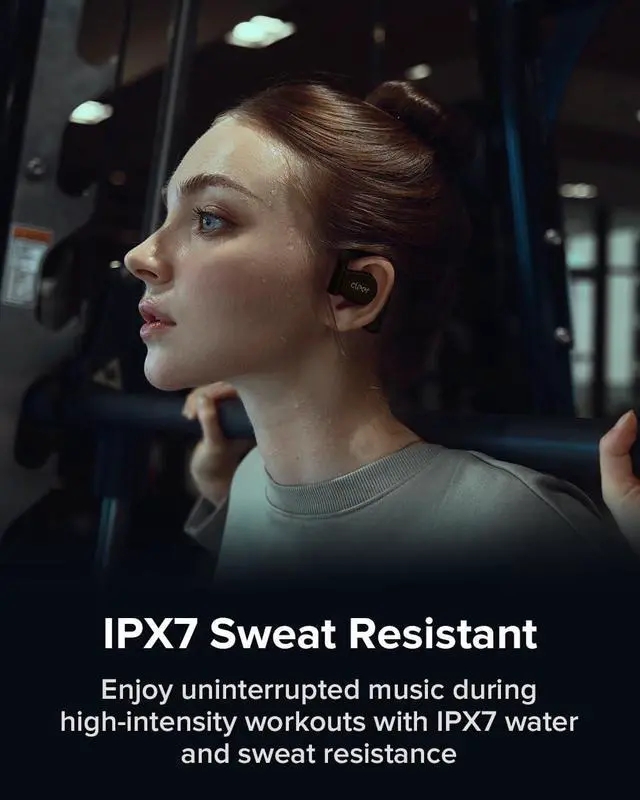 Alt view image 6 of 7 - Cleer ARC 3 Open Ear Headphones - Dolby Audio, Snapdragon Sound True Wireless Earbuds, 50Hr Battery, Bluetooth 5.4, IPX 7, Multi-Point, Smart Controls, Wireless Charging Smart Case, Comfort Fit, Black