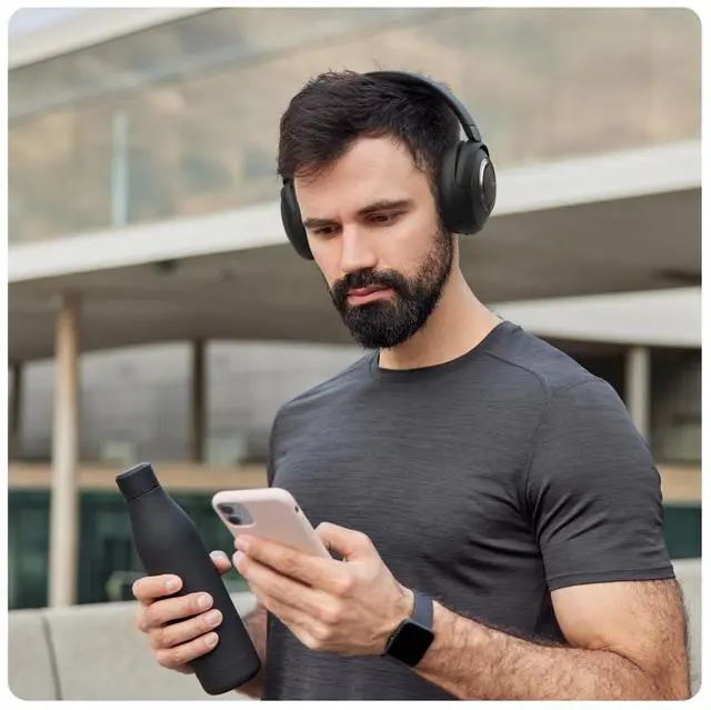 Alt view image 20 of 20 - Cleer Audio, Alpha Noise Cancelling Bluetooth Headphones, Microphone, Outer Touch Controls, 35 Hr Battery Life