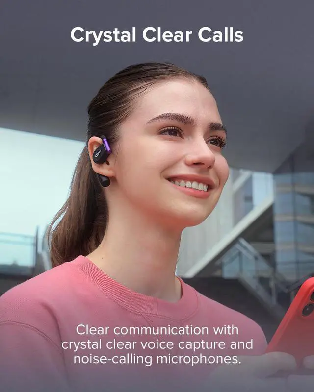 Alt view image 4 of 7 - Cleer ARC II Gaming Earbuds - True Wireless Open Ear Headphones, Ultra-Low Latency, Snapdragon Sound, Bluetooth 5.3, USB-C Dongle, 35Hr Battery, Compatible with PS4, PS5, PC, Switch,White