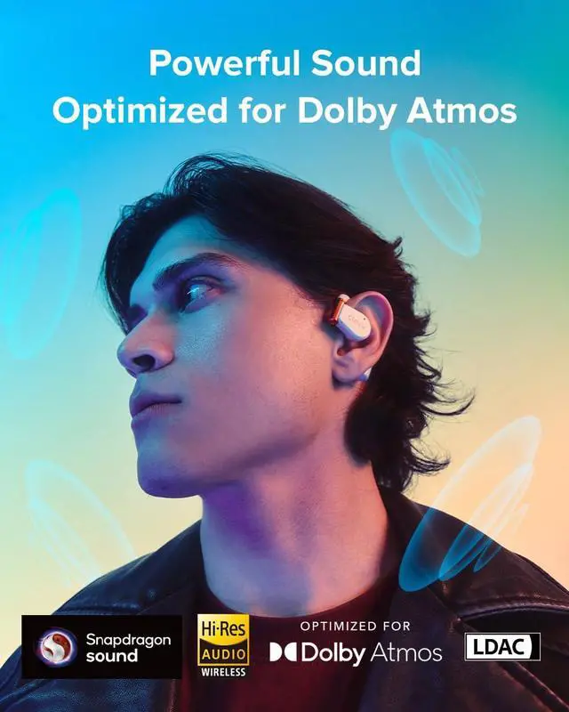 Alt view image 2 of 7 - Cleer ARC 3 Gaming Earbuds - True Wireless Open Ear Headphones,Ultra-Low Latency,Snapdragon & Dolby Sound, Bluetooth 5.4, USB-C Dongle,50Hr Battery, Compatible with PS4, PS5, PC, Quest, Switch, white