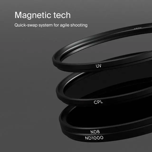 Alt view image 4 of 7 - Urth 43mm Magnetic UV, Circular Polarizing (CPL), ND8, ND1000 Lens Filter Kit (Plus+)