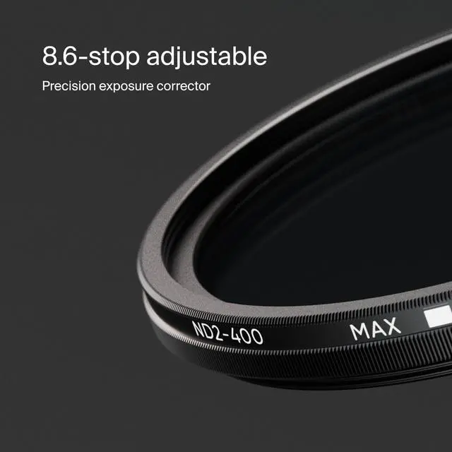 Alt view image 4 of 7 - Urth 40.5mm ND2-400 (1-8.6 Stop) Variable ND Lens Filter