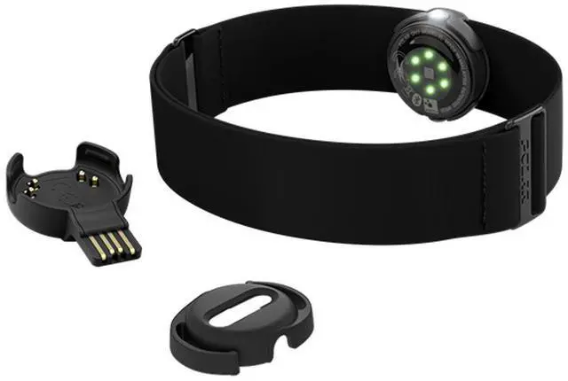 Alt view image 5 of 5 - Polar OH1+  Waterproof Optical Heart Rate Sensor with Swimming Goggle Strap Clip and Armband  HR Monitor with Bluetooth, ANT+