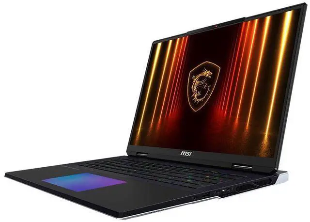 Alt view image 2 of 5 - MSI Titan 18 HX AI A2XWJG 18" UHD+ Mini LED 120Hz, Gaming Laptop Computer - Core Black, Intel Core Ultra 9 285HX 2.1GHz; NVIDIA GeForce RXT 5090 GPU 24GB GDDR7; 64GB DDR5 RAM; 2 x 2TB SSD