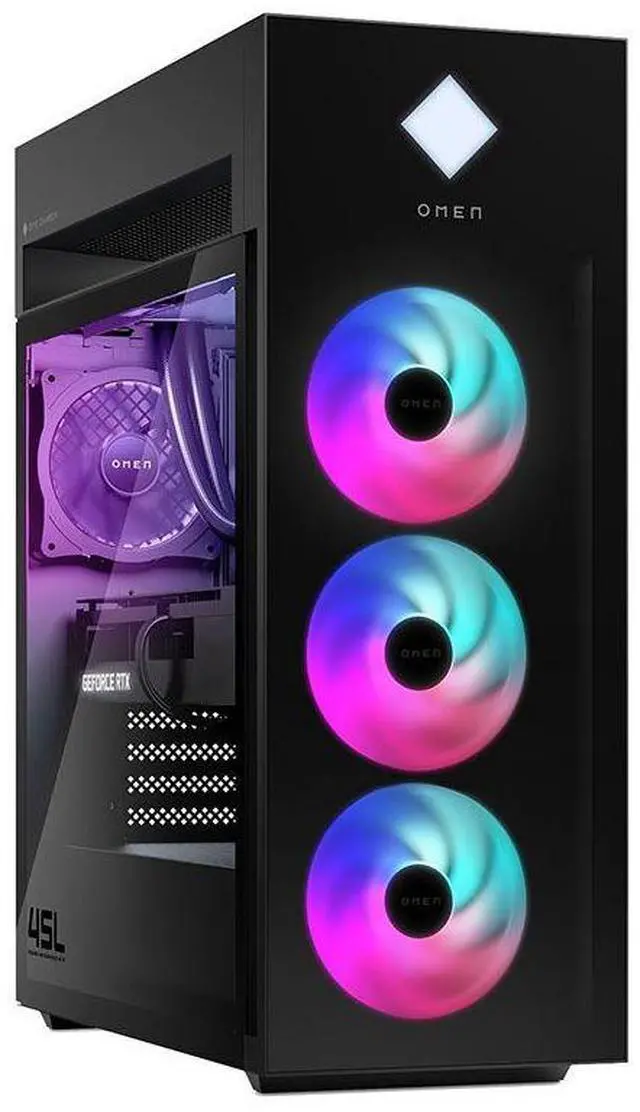 Alt view image 3 of 15 - HP OMEN 45L GT22-3090 Gaming PC, Intel Core Ultra 9 285K 3.2GHz Processor; NVIDIA GeForce RTX 5090 32GB GDDR7; Kingston FURY 64GB DDR5-5600 XMP RGB Heatsink RAM; 2TB NVMe SSD