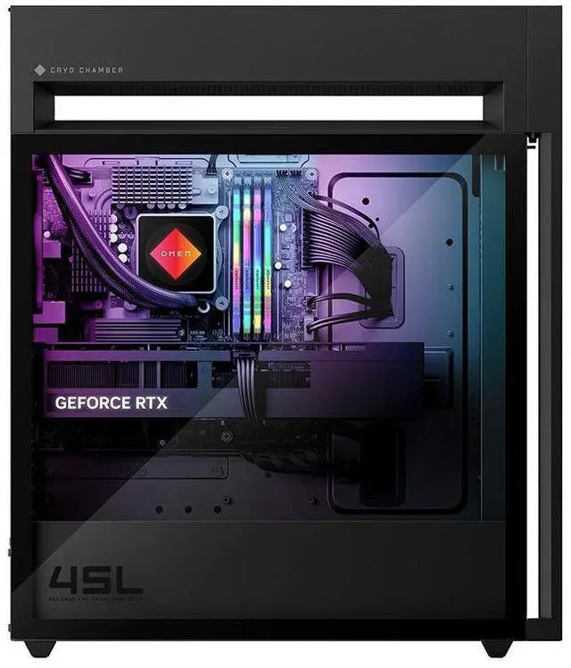 Alt view image 5 of 15 - HP OMEN 45L GT22-3090 Gaming PC, Intel Core Ultra 9 285K 3.2GHz Processor; NVIDIA GeForce RTX 5090 32GB GDDR7; Kingston FURY 64GB DDR5-5600 XMP RGB Heatsink RAM; 2TB NVMe SSD