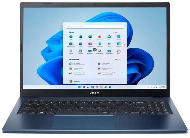 Main image of Acer Aspire 3 A315-24PT-R1L8 15.6" Touchscreen Laptop Computer - Steam Blue, AMD Ryzen 5 7520U 2.8GHz; 16GB LPDDR5 Onboard RAM; 1TB NVMe M.2 SSD; Radeon Graphics