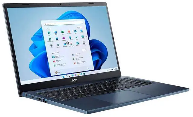 Alt view image 3 of 5 - Acer Aspire 3 A315-24PT-R1L8 15.6" Touchscreen Laptop Computer - Steam Blue, AMD Ryzen 5 7520U 2.8GHz; 16GB LPDDR5 Onboard RAM; 1TB NVMe M.2 SSD; Radeon Graphics