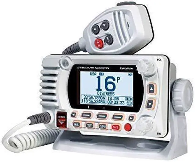 Alt view image 6 of 7 - VHF, Optional 2nd Station, w/GPS, White