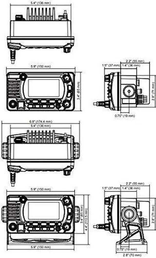 Alt view image 7 of 7 - VHF, Optional 2nd Station, w/GPS, White