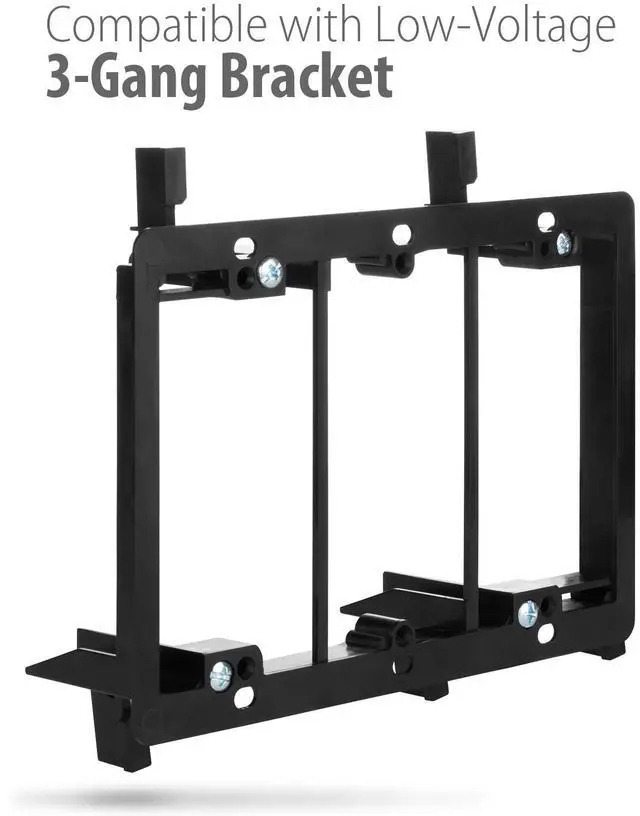 Alt view image 2 of 4 - Fosmon 3 Gang Wall Plate, (3-Gang 7.2 Surround Sound Distribution) Home Theater Copper Banana Binding Post Coupler Type Wall Plated for 7 Speakers