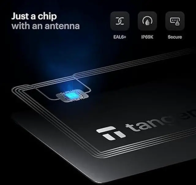 Alt view image 3 of 7 - TANGEM Wallet 2.0 (Pack of 2 cards) - Secure Crypto Wallet - Trusted Cold Storage for Bitcoin, Ethereum, NFT's & More Coins - 100% Offline Hardware