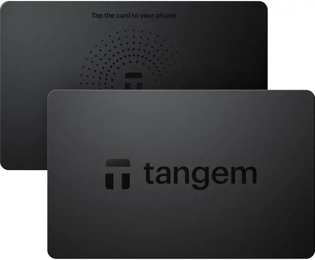 Main image of TANGEM Wallet 2.0 (Pack of 2 cards) - Secure Crypto Wallet - Trusted Cold Storage for Bitcoin, Ethereum, NFT's & More Coins - 100% Offline Hardware