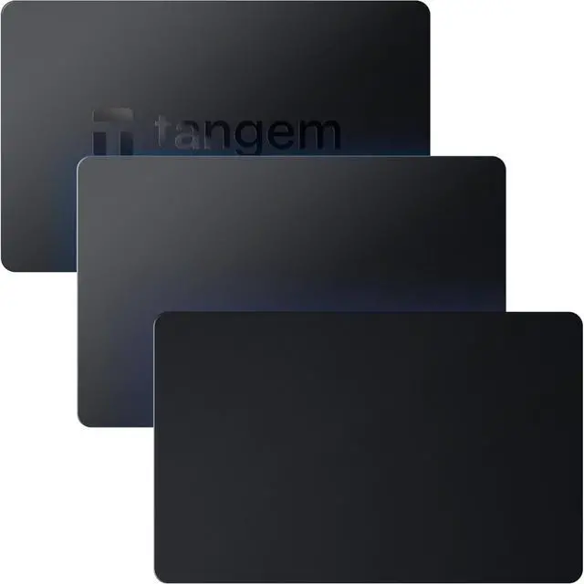 Main image of TANGEM Stealth Wallet (Pack of 3 Cards) - Secure Crypto Wallet - Trusted Cold Storage for Bitcoin, Ethereum, NFT's & More Coins - 100% Offline Hardware