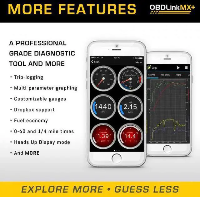 Alt view image 5 of 7 - OBDLink MX+ - FREE 2-DAY PRIORITY SHIPPING - Bluetooth OBD2 ii module - ScanTool