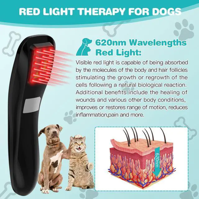 Alt view image 2 of 7 - PUPCA Laser Therapy Device for Pets,Portable Red Light Therapy with 18*620nm for Pet Muscle,Hip&Joint Arthritis Pain Relief,Body Care,Reduce Inflammation,Promote Blood Circulation,Accelerate Healing