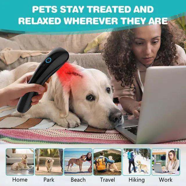 Alt view image 4 of 7 - PUPCA Laser Therapy Device for Pets,Portable Red Light Therapy with 18*620nm for Pet Muscle,Hip&Joint Arthritis Pain Relief,Body Care,Reduce Inflammation,Promote Blood Circulation,Accelerate Healing