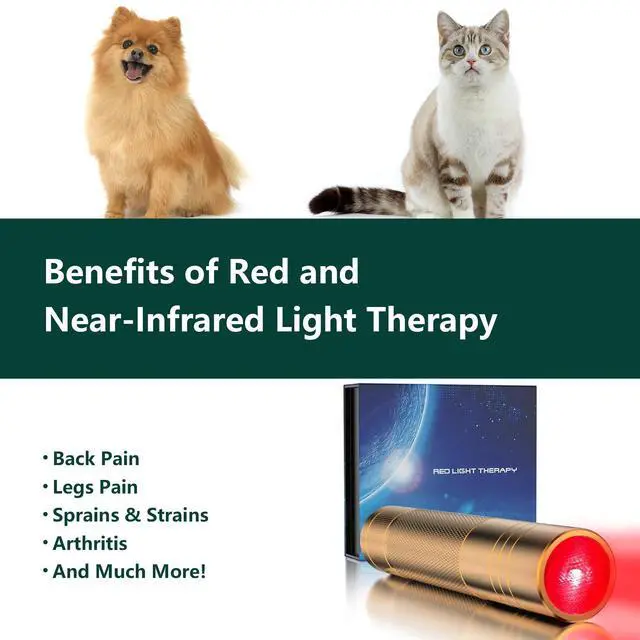 Alt view image 2 of 7 - PUPCA Pet/Vet Therapy Torch Device,Cold Laser Therapy Relieves Muscle Joint Pain Animals,Portable Red Light Therapy with 650&808nm Wavelength,for Dog,Cats,Horses & Others