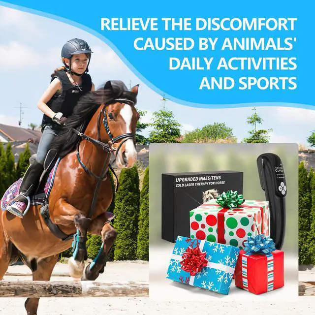 Alt view image 7 of 7 - PUPCA Laser +TENS Therapy Device for Horse,Portable Red Light Therapy with 4Pcs * 808nm & 12Pcs * 650nm,Infrared Therapy for Pets Arthritis Pain Relief,Eliminate Pain from Tendon & Ligament Injuries
