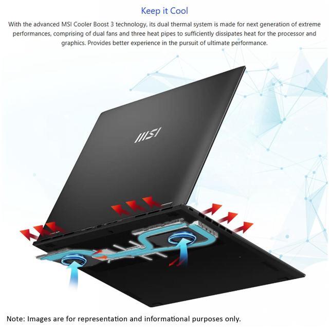 Alt view image 4 of 7 - MSI Prestige 16AI Studio Laptop, Intel Ultra 7-155H, 32 GB LPDDR5 RAM, 1 TB PCIe SSD, 16" QHD+ (2560x1600) Display, Nvidia G-Force RTX 4070, Backlit Numeric Keyboard, W11 Pro, Gray