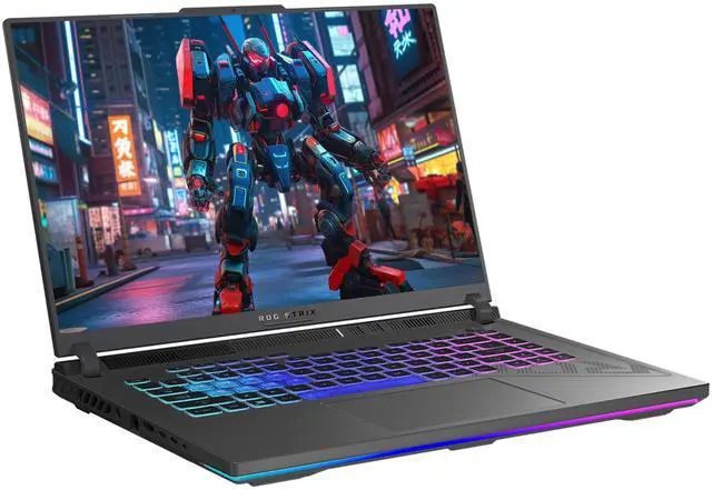 Alt view image 6 of 7 - Asus Rog Strix G16 Gaming Laptop, Intel i9-13980HX, 32 GB DDR5 Ram, 2 TB PCle SSD, 16"" QHD+ (1920x1200), Nvidia Geforce RTX 4060, W11 Home, Gray