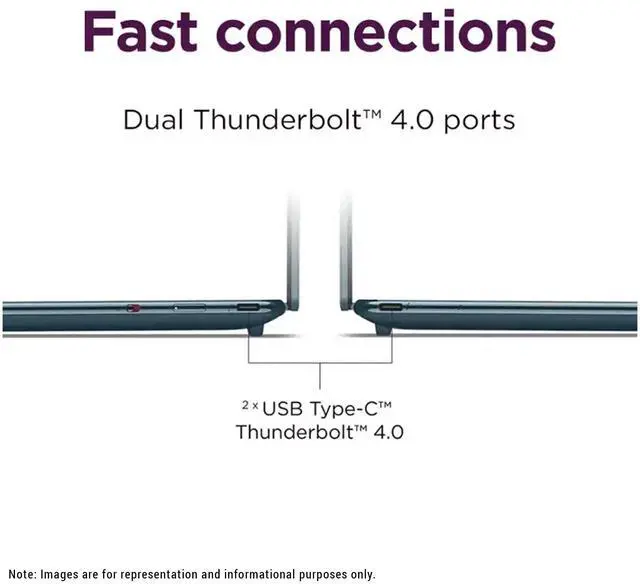 Alt view image 4 of 7 - Lenovo Yoga Slim 9i Copilot+ Laptop, Intel Ultra 7-258V, 32 GB LPDDR5x RAM, 2 TB PCIe SSD, 14" 4K (3840x2400) 120Hz OLED Touchscreen Display, Intel Arc Graphics, Backlit Keyboard, W11 Home, Tidal Teal