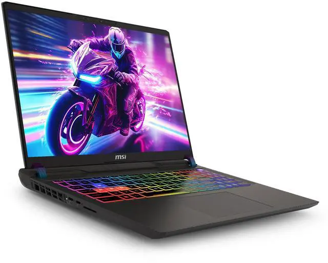 Alt view image 7 of 7 - MSI Vector 16 HX AI 400 Gaming Laptop, Intel Ultra 9-275HX, 64 GB DDR5 RAM, 4 TB PCIe SSD, 16" WQXGA (2560x1600) 240Hz Display, Nvidia G-Force RTX 5080, RGB Backlit Keyboard, W11 Pro, Cosmo Gray
