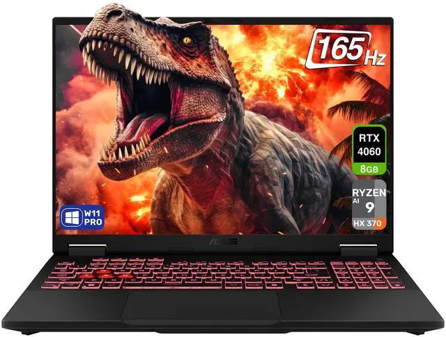 Main image of ASUS TUF A16 Copilot+ Gaming Laptop, AMD Ryzen AI 9 HX 370, 32 GB LPDDR5x RAM, 1 TB PCle SSD, 16" WQXGA (2560x1600) 165Hz Display, Nvidia G-Force RTX 4060, 1-Zone RGB Keyboard, W11 Pro, Jaeger Gray