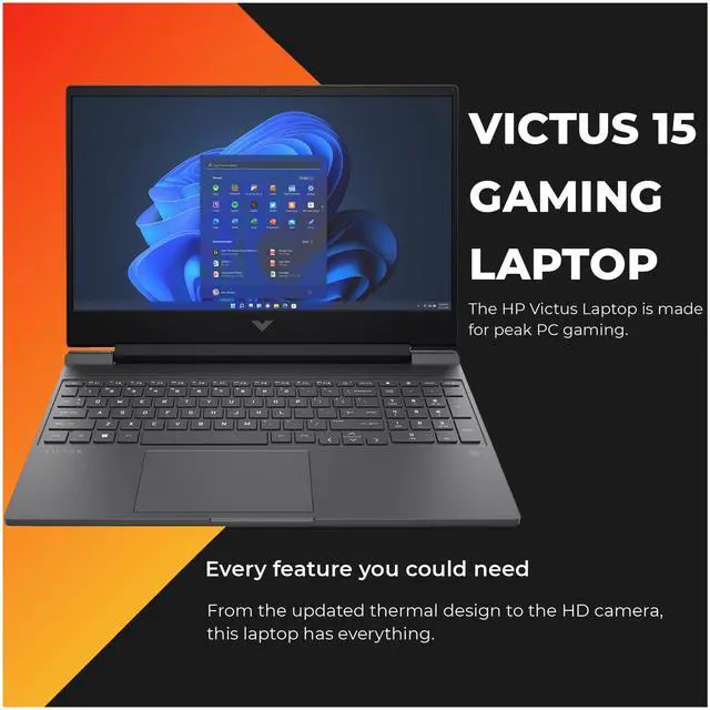 Alt view image 2 of 7 - HP Victus Gaming Laptop, AMD Ryzen 5 8645HS, 32 GB DDR5 RAM, 1 TB PCIe SSD, 15.6" FHD (1920x1080) 144Hz Display, Nvidia G-Force RTX 4050, Backlit Numeric Keyboard, W11 Home, Mica Silver