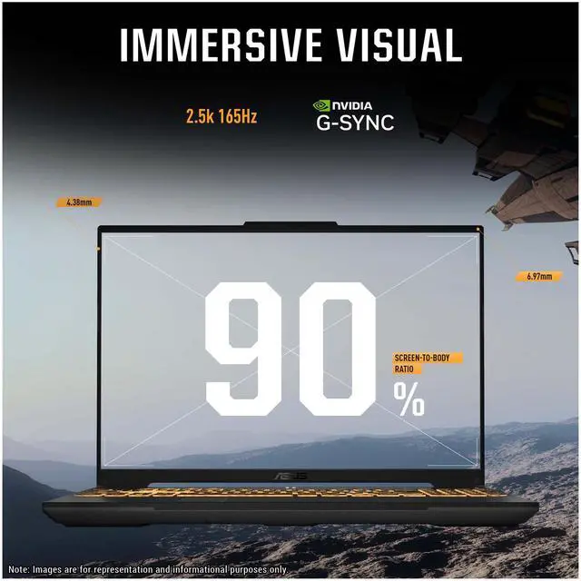 Alt view image 2 of 7 - ASUS TUF F16 Gaming Laptop, Intel i7-13650HX, 64 GB DDR5 RAM, 2 TB PCIe SSD, 16 FHD+ (1920x1080), Nvidia G-force RTX 4060, W11 Home