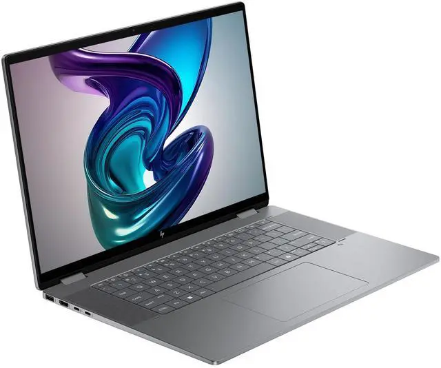 Alt view image 6 of 7 - HP OmniBook X Flip 2-in-1 Copilot+ Laptop, AMD Ryzen AI 7-350, 24 GB LPDDR5x RAM, 1 TB PCIe SSD, 16" 2K (1920x1200) Touchscreen, AMD Radeon 860M, Backlit Keyboard, W11 Home, Meteor Silver