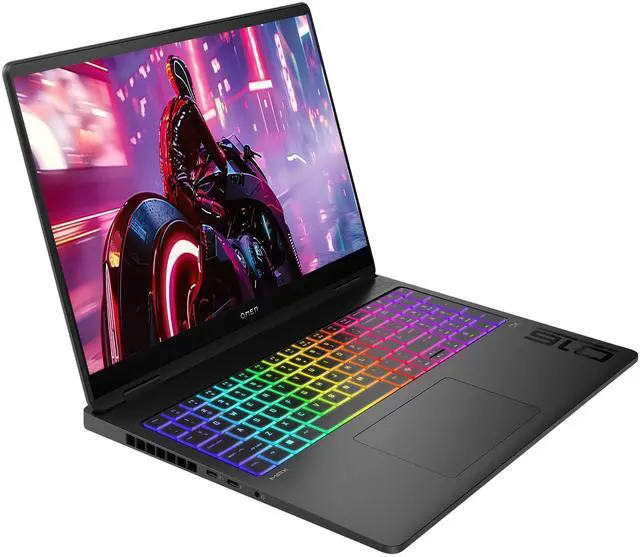 Alt view image 6 of 7 - Hp OMEN 16 MAX Gaming Laptop, Intel Ultra 9-275HX, 64 GB DDR5 RAM, 1 TB PCIe SSD, 16" WQXGA (2560 x 1600) Display, Nvidia G-Force RTX 5080, Numeric RGB Backlit Keyboard, W11 Home, Shadow black