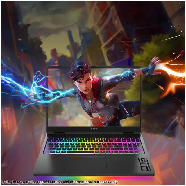 Alt view image 5 of 7 - Hp OMEN 16 MAX Gaming Laptop, Intel Ultra 9-275HX, 64 GB DDR5 RAM, 1 TB PCIe SSD, 16" WQXGA (2560 x 1600) Display, Nvidia G-Force RTX 5080, Numeric RGB Backlit Keyboard, W11 Home, Shadow black