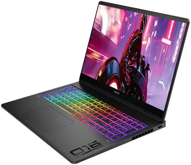 Alt view image 7 of 7 - Hp OMEN 16 MAX Gaming Laptop, Intel Ultra 9-275HX, 64 GB DDR5 RAM, 1 TB PCIe SSD, 16" WQXGA (2560 x 1600) Display, Nvidia G-Force RTX 5080, Numeric RGB Backlit Keyboard, W11 Home, Shadow black