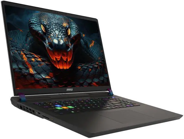 Alt view image 6 of 7 - MSI Vector 17 HX Gaming Laptop, Intel i9-14900HX, 64 GB DDR5 RAM, 4 TB PCIe SSD, 17" QHD+ (2560x1600) 240Hz Display, Nvidia G-Force RTX 4080, Backlit Keyboard, W11 Pro, Cosmo Gray