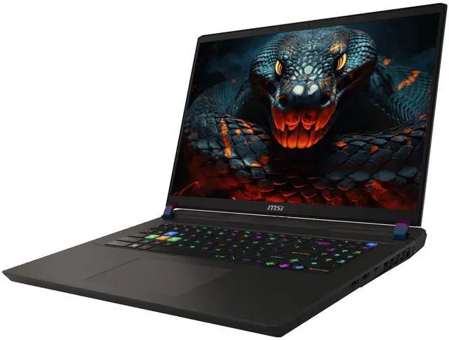 Alt view image 7 of 7 - MSI Vector 17 HX Gaming Laptop, Intel i9-14900HX, 64 GB DDR5 RAM, 4 TB PCIe SSD, 17" QHD+ (2560x1600) 240Hz Display, Nvidia G-Force RTX 4080, Backlit Keyboard, W11 Pro, Cosmo Gray