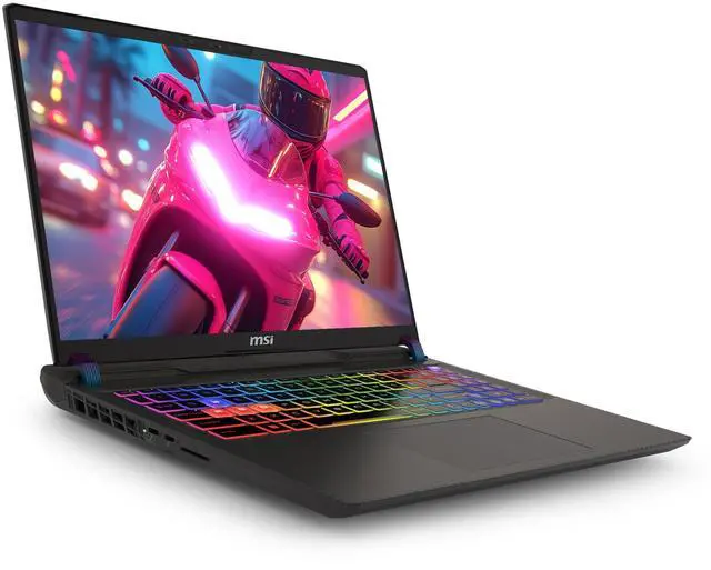 Alt view image 6 of 7 - MSI Vector 16 HX AI Gaming Laptop, Intel Ultra 7-255HX, 64 GB DDR5 RAM, 4 TB PCIe SSD, 16" FHD+ (1920x1200) 144Hz Display, Nvidia G-Force RTX 5070Ti, Backlit Keyboard, W11 Pro, Cosmo Gray